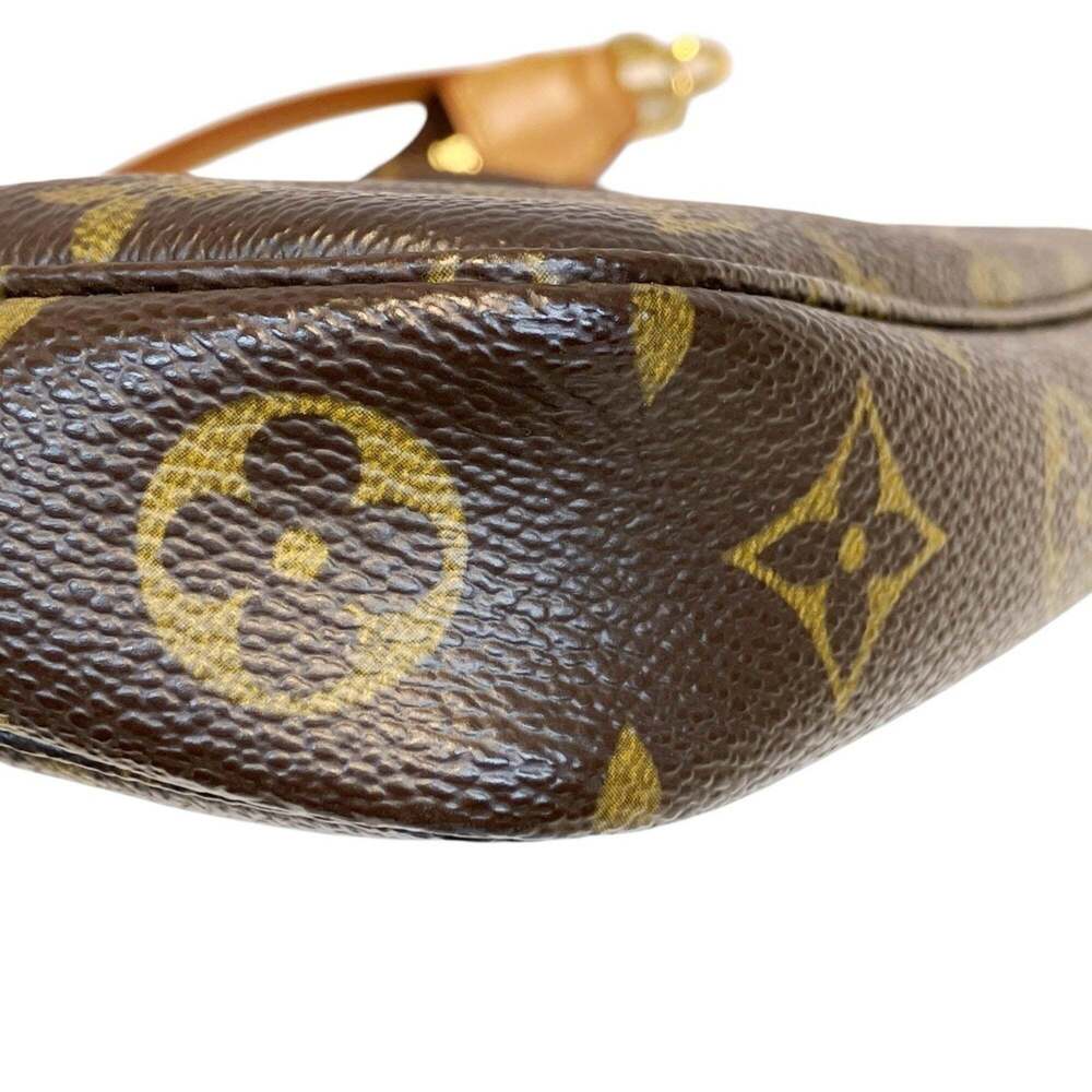 LOUIS VUITTON Brown Monogram Canvas Pochette Mini Bag - Picture 6 of 9